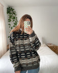 Vintage Line Patterned Knit (L)