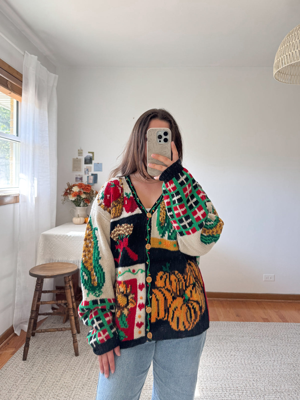 The Fall Harvest Cardigan (L)