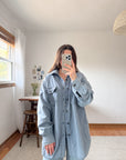 The Stone Chambray Button Up (L)