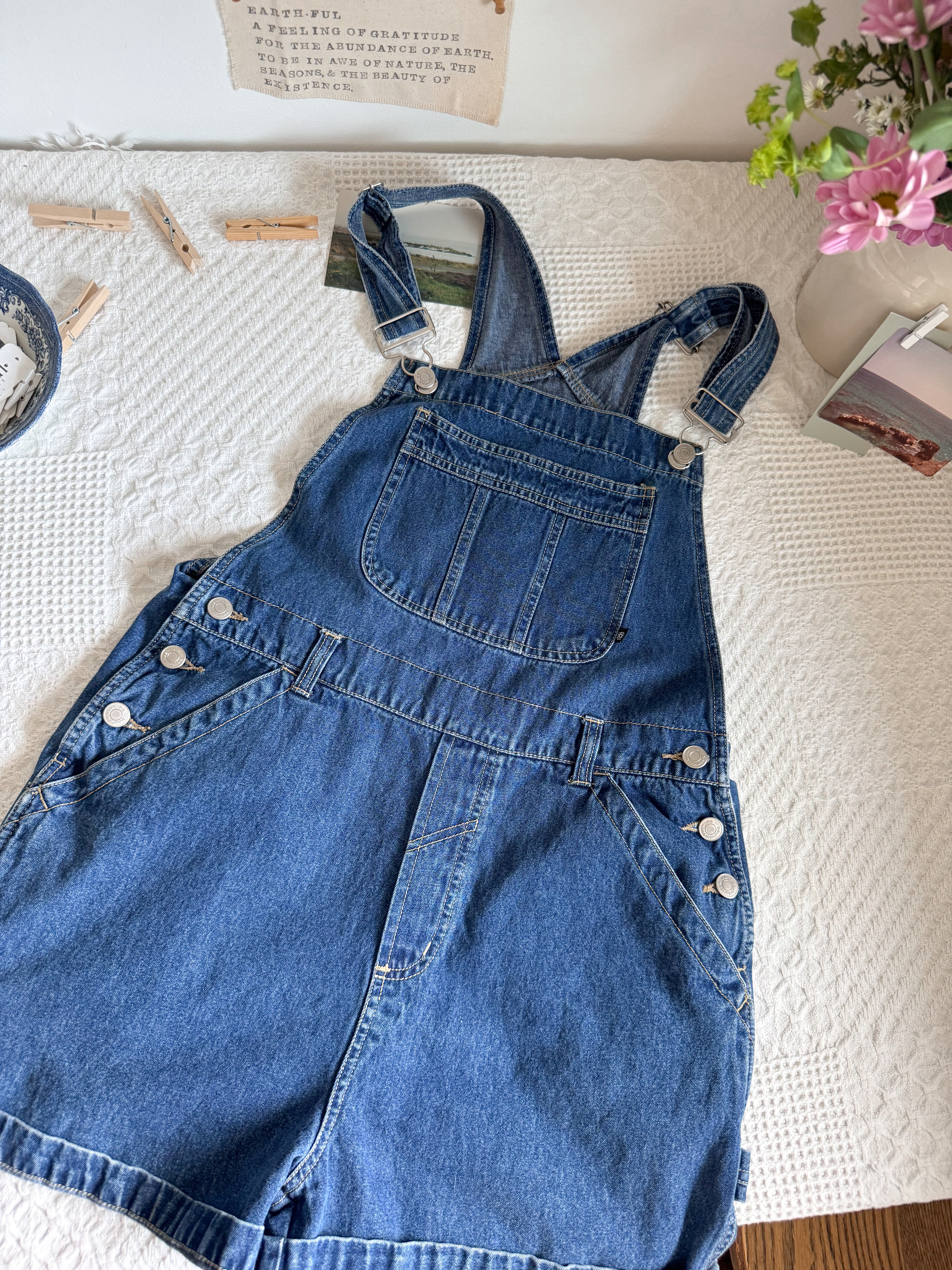 The Dark Wash Nobo Shortalls (M)