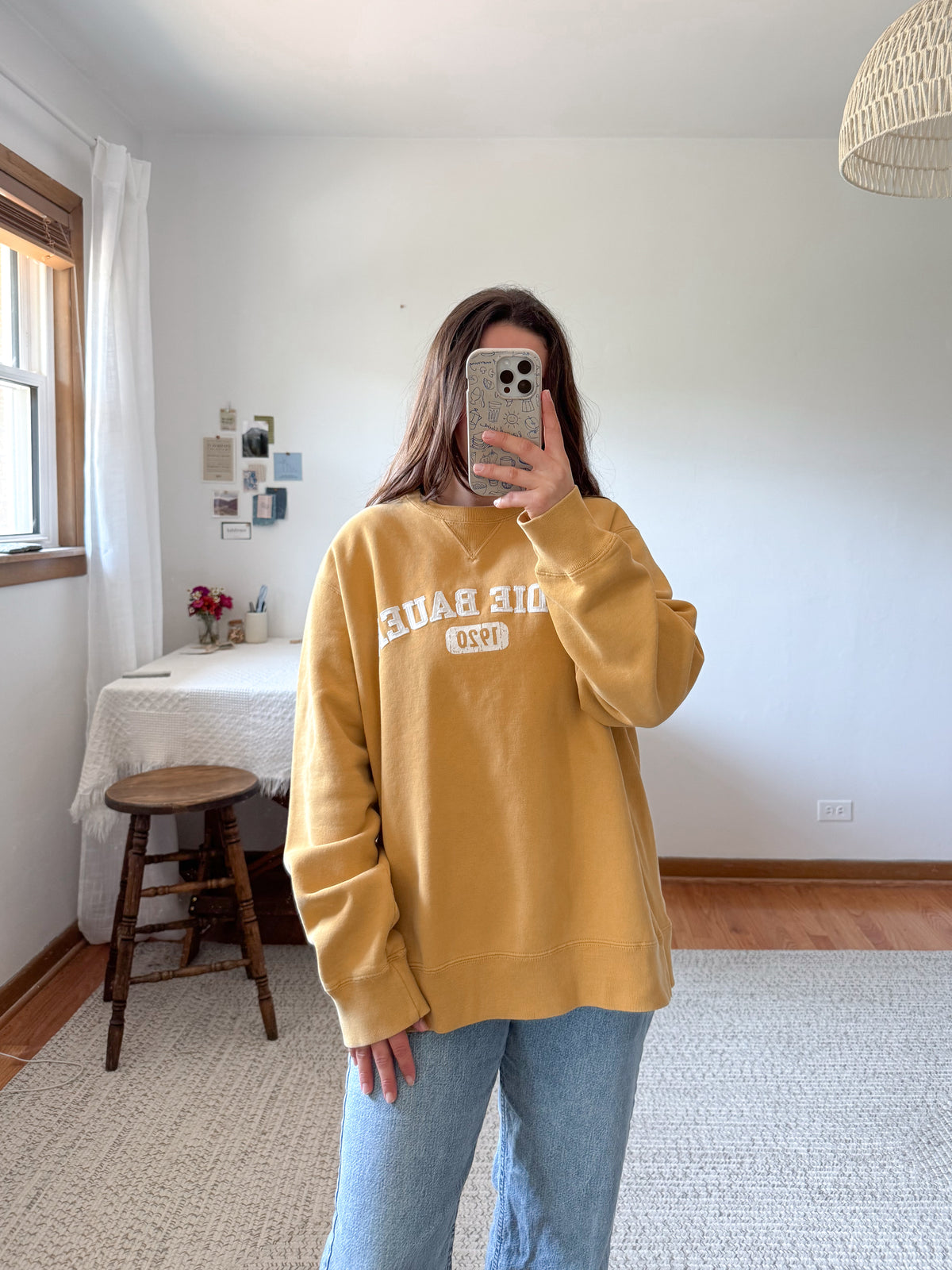 The Mustard Yellow Eddie Crewneck (L)