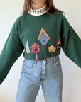 The Quilted Birdhouse Granny Crewneck (L)