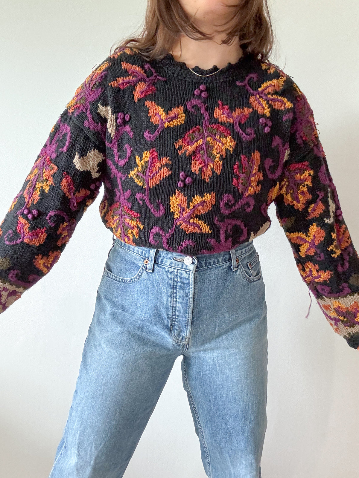 The Autumnal Leaf Sweater (M)
