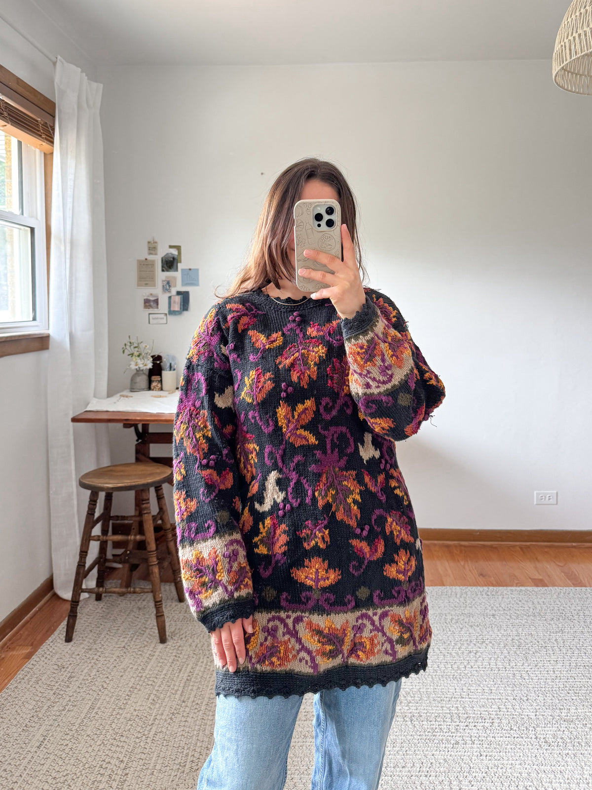 The Autumnal Leaf Sweater (M)