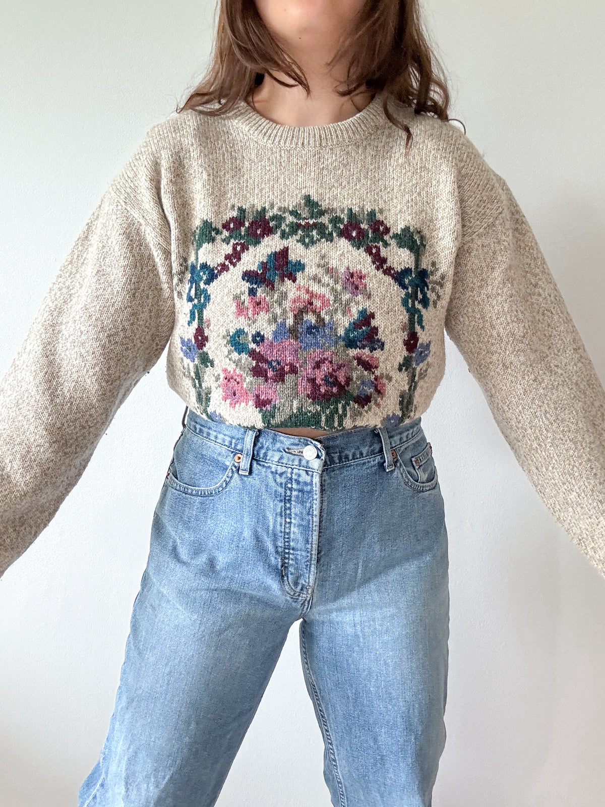 The Still Life Flower Sweater (M)