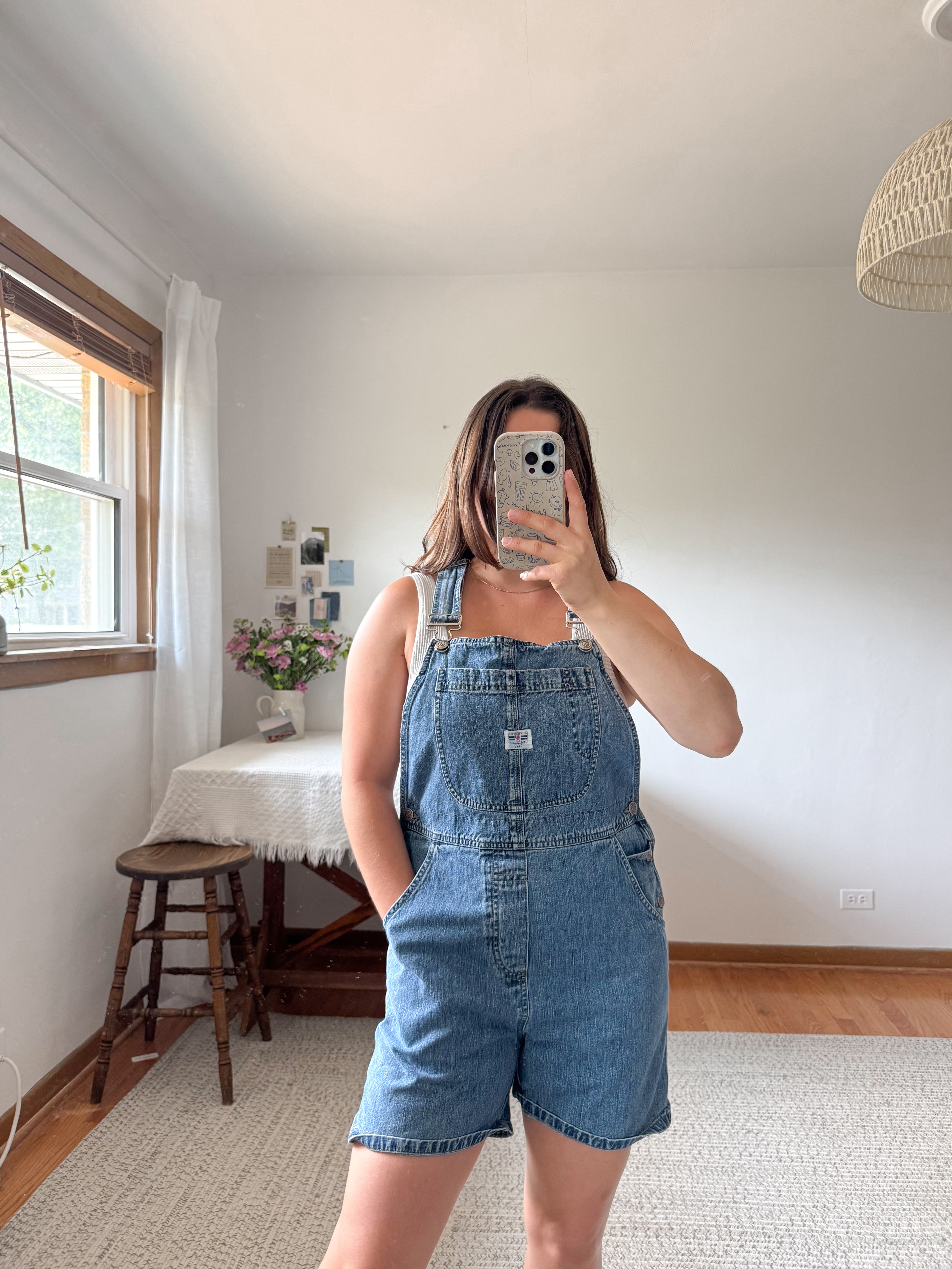 The Midwash Authentic Jeans Shortalls (M)