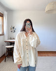 The Butter Yellow Cotton Gauze Blouse (XL)