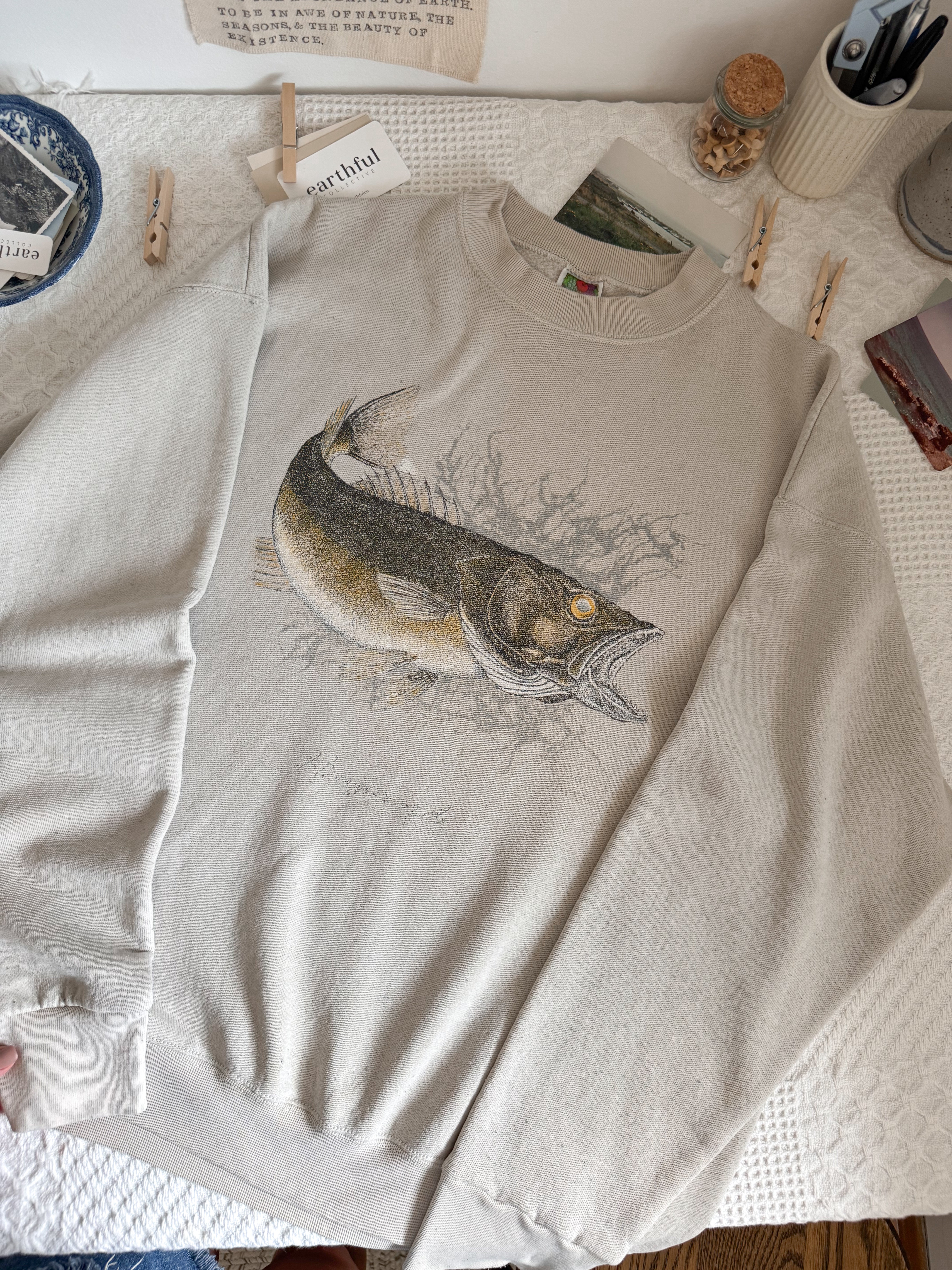 The Faded Fish Crewneck (XL)