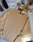 The Sunflower Yellow Checkered Sweater (XL)