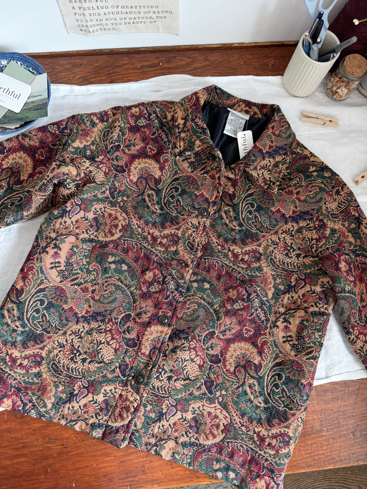 The Autumnal Paisley Tapestry Jacket (M)