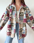 The Cozy Leaf Shacket (XL)
