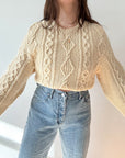 The Handmade Grandma Cable Knit Sweater (XL)