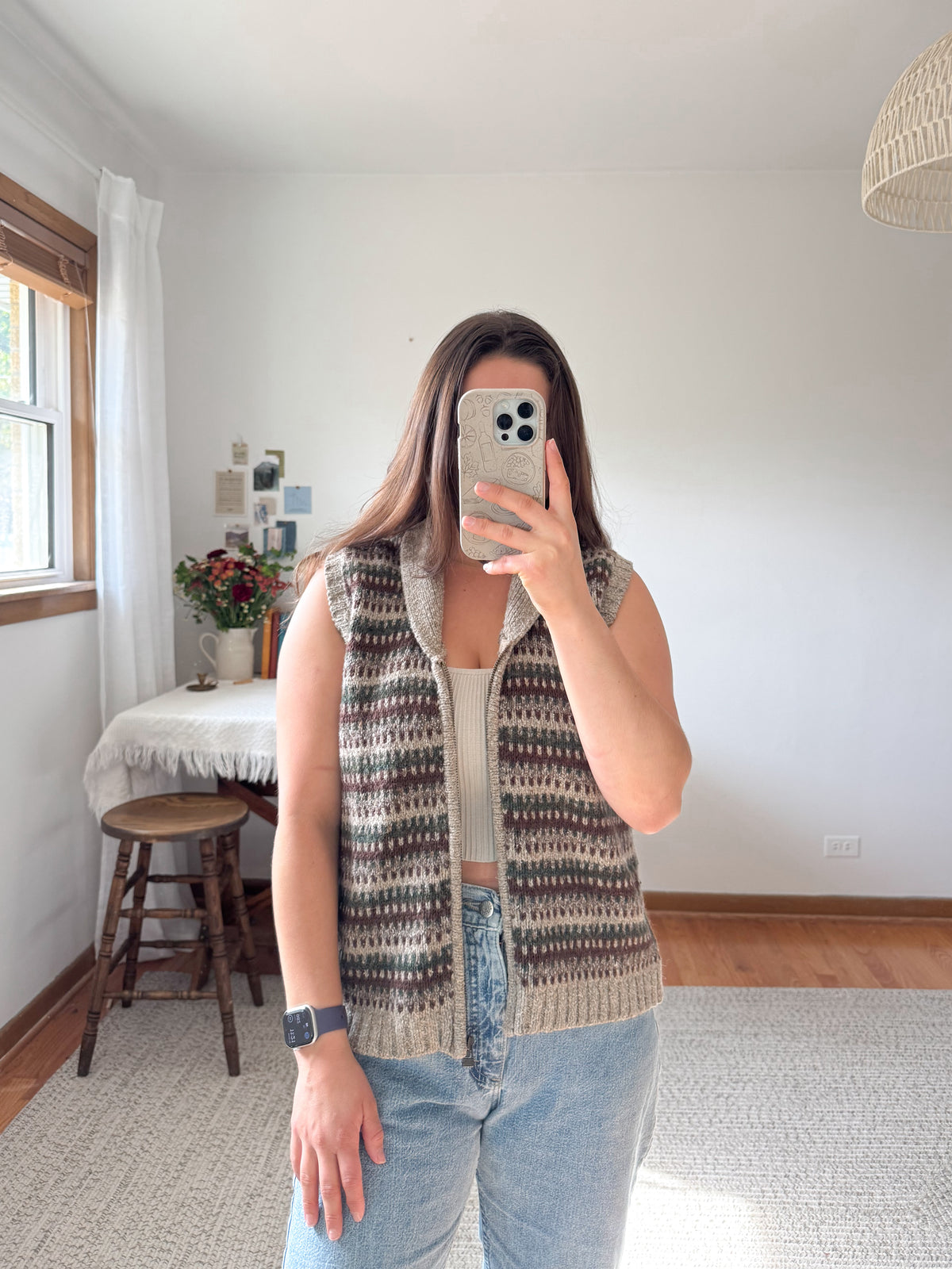 The Earth Toned Sweater Vest (M)