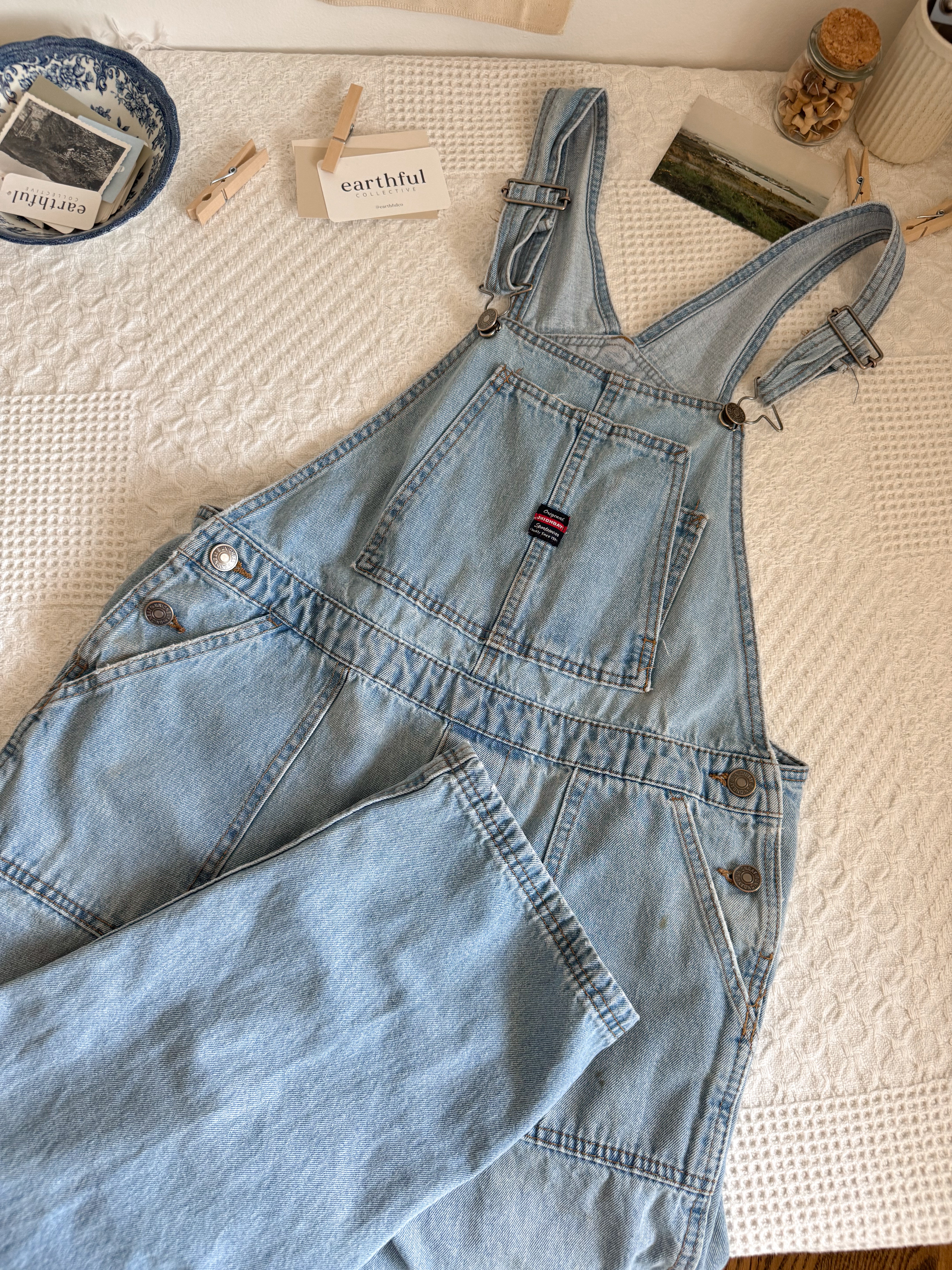The Union Light Wash Overalls (M)