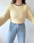 The Textured Yellow Duck Sweater (L)