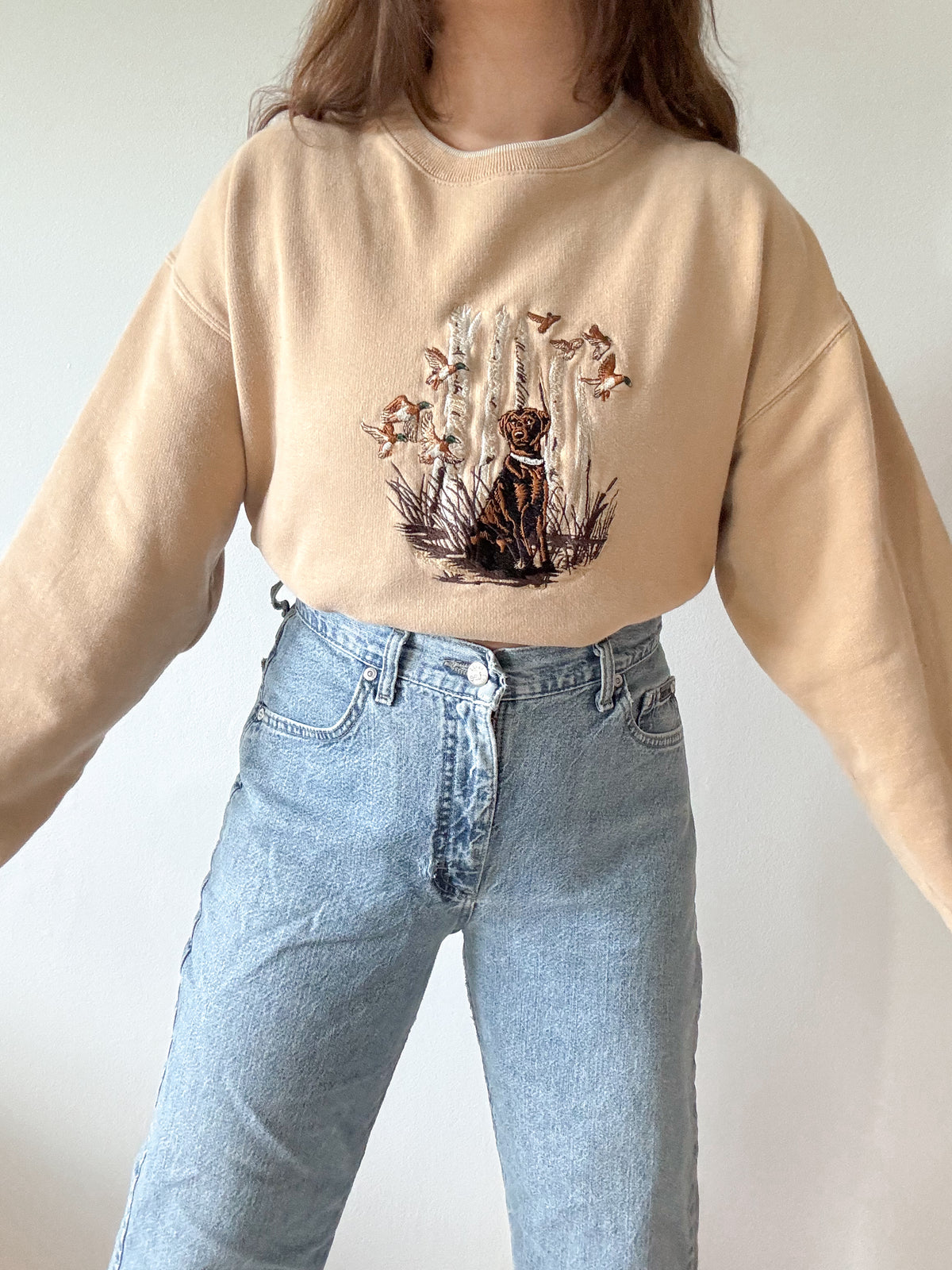 The Chocolate Lab Birch Crewneck (L)