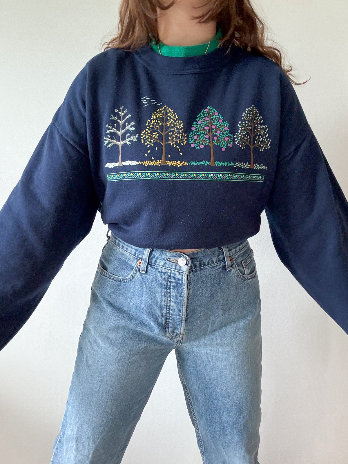 The Changing Seasons Tree Crewneck (XL)