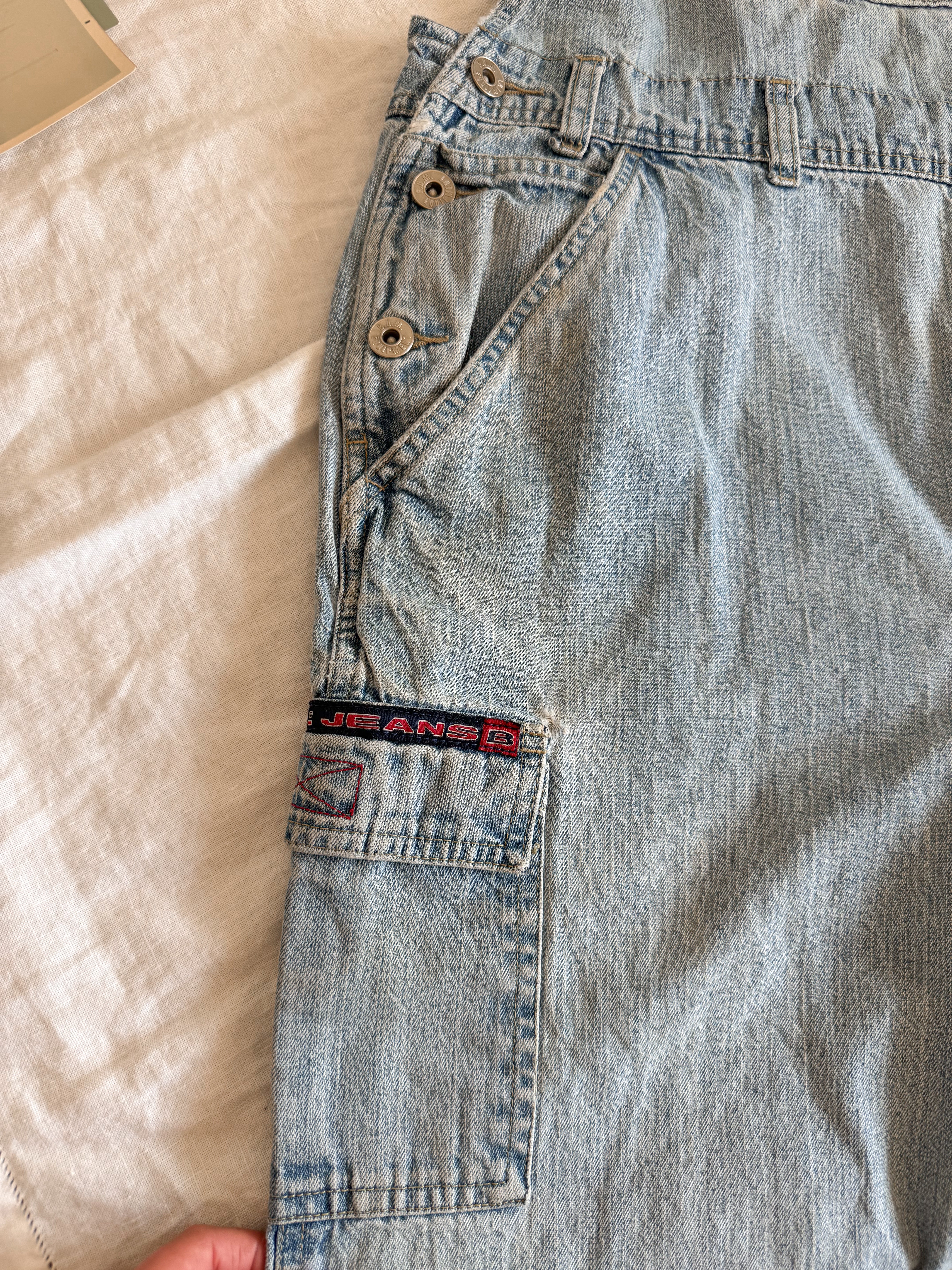 The Light Wash Carpenter Overalls (L)