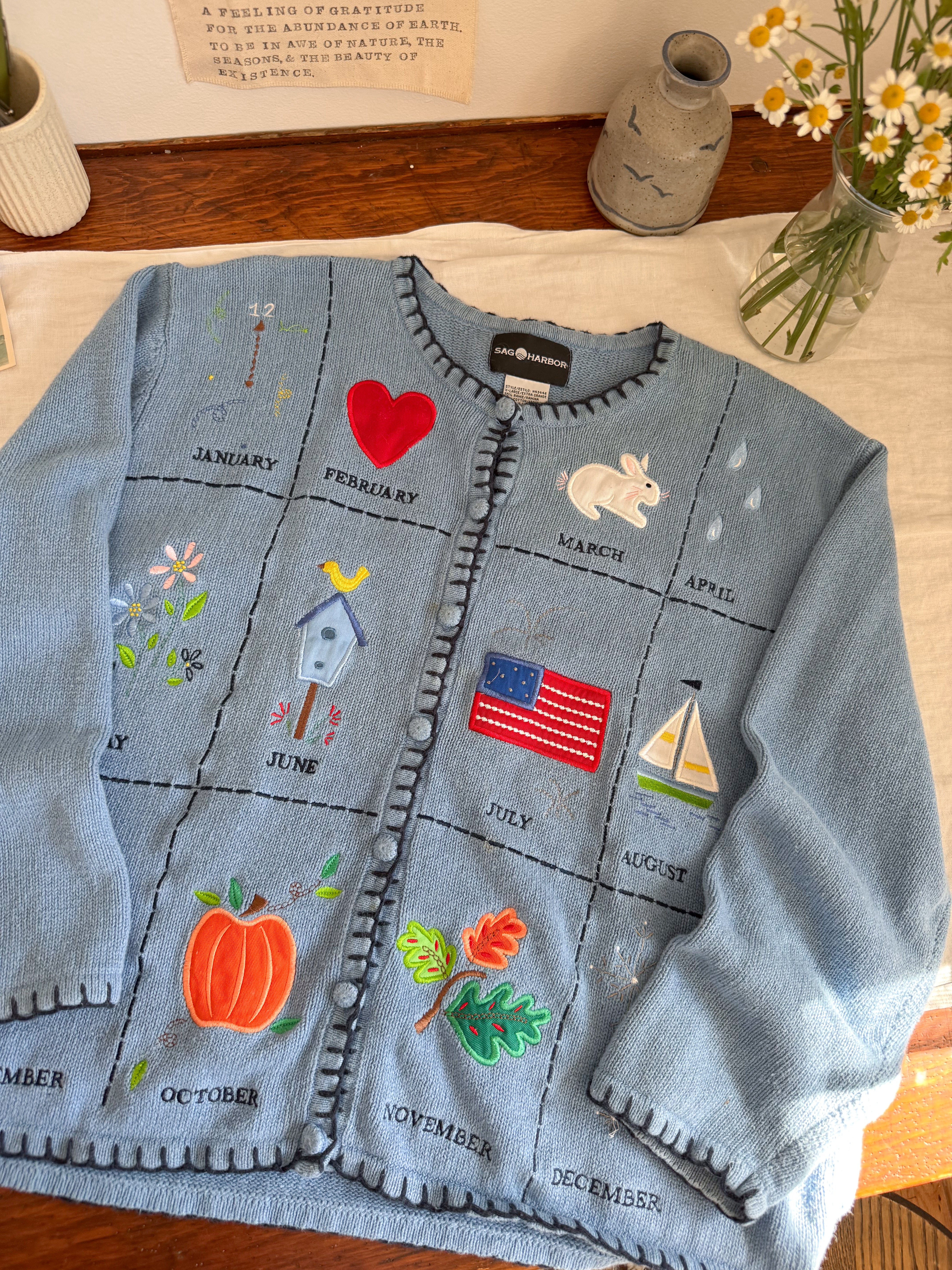 The Calendar Year Cardigan (XL)