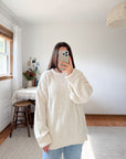The Marshmallow Textured Sweater (XL)