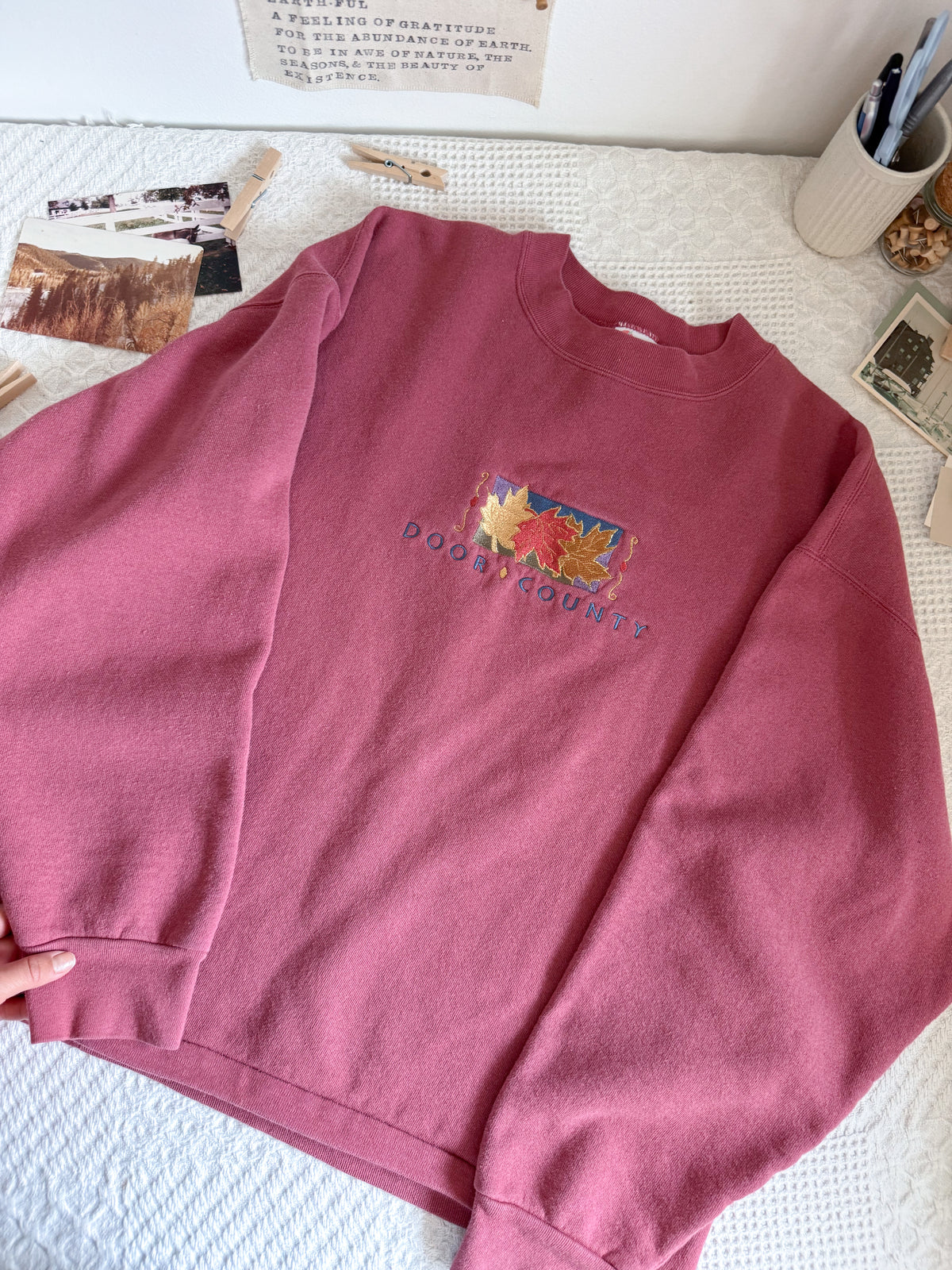 The Door County Leaf Crewneck (L)