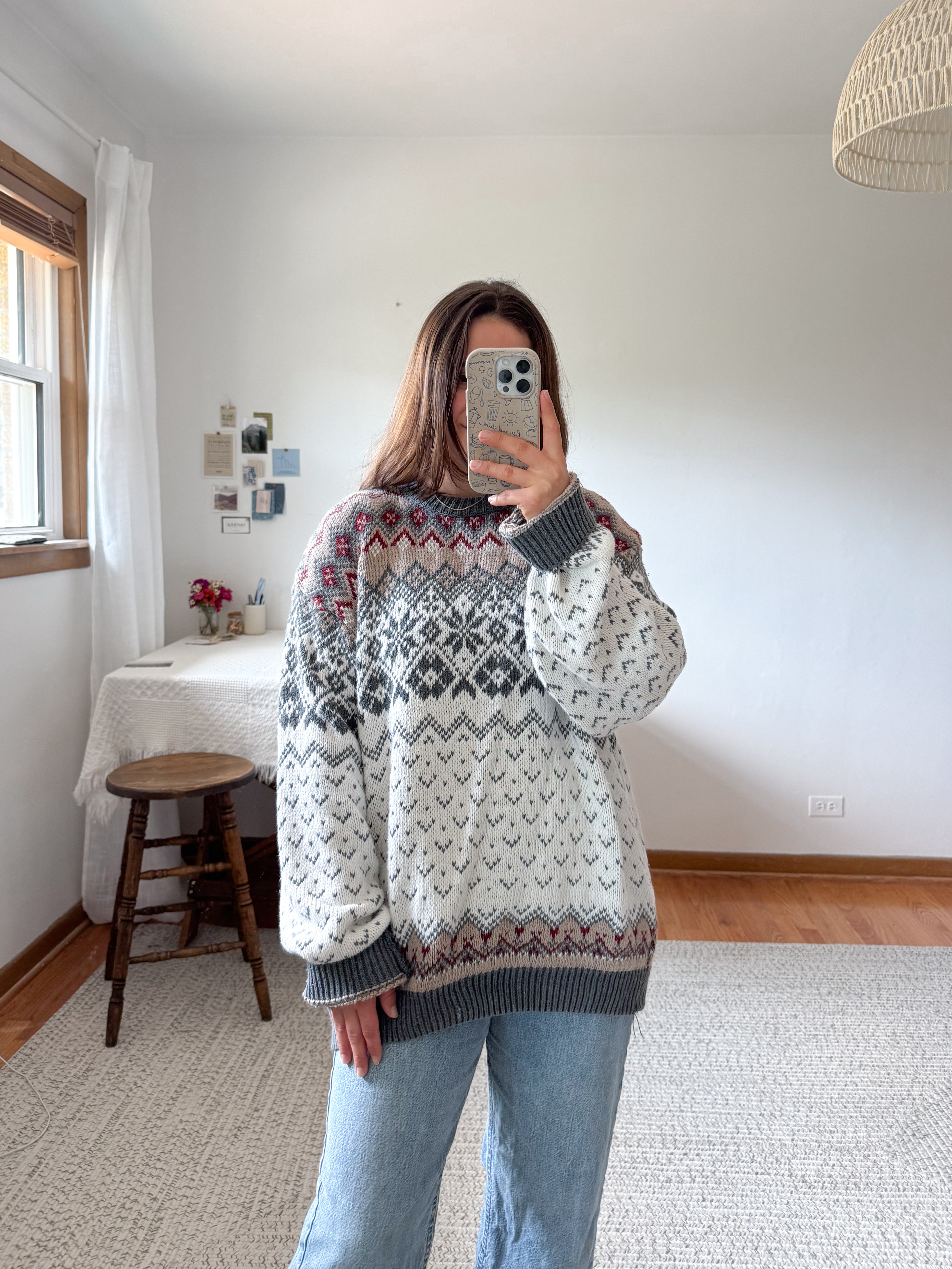 The Fall Fair Isle Sweater (XL)