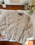The Vanilla Cable Cardigan (M)