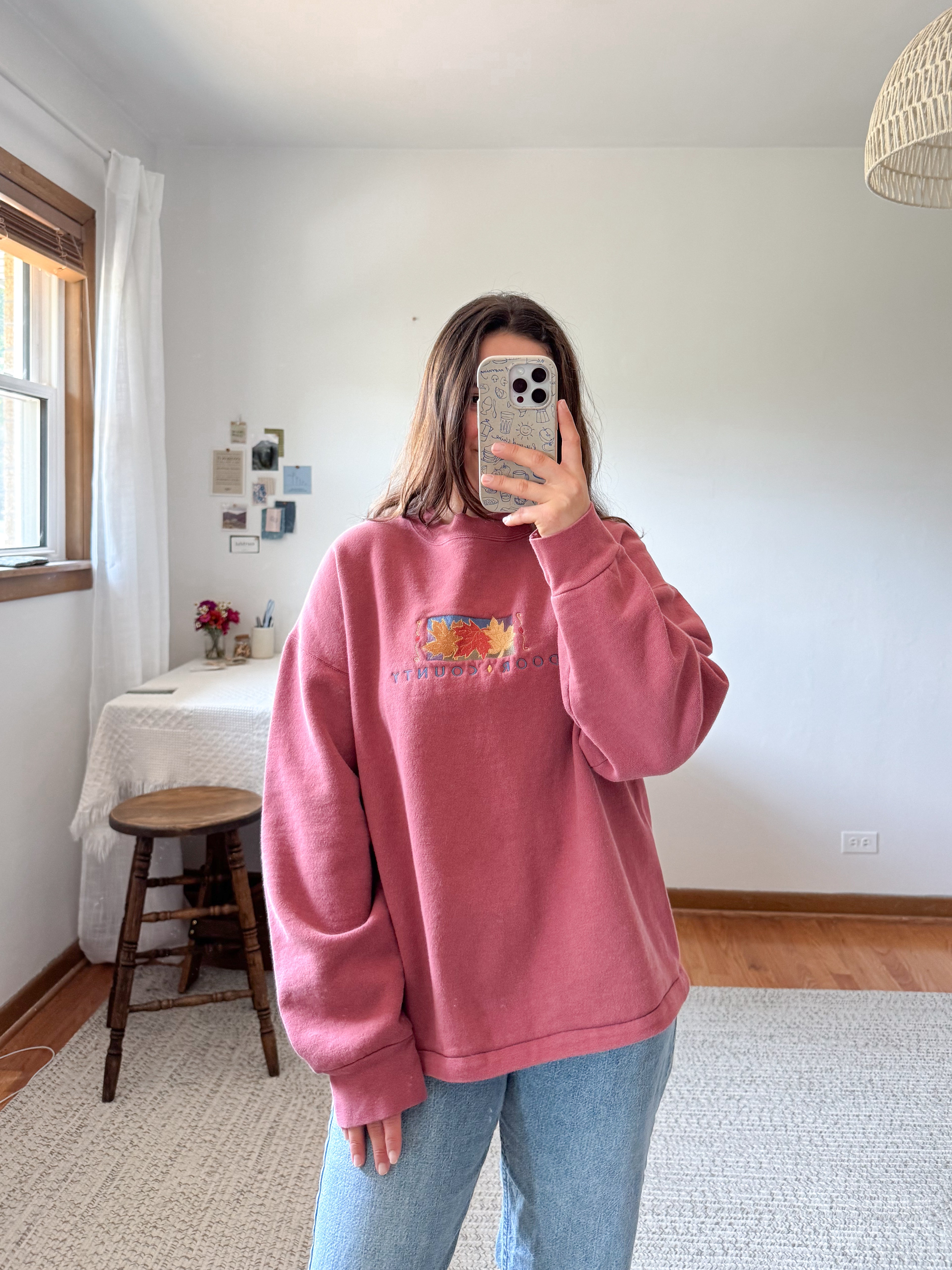 The Door County Leaf Crewneck (L)