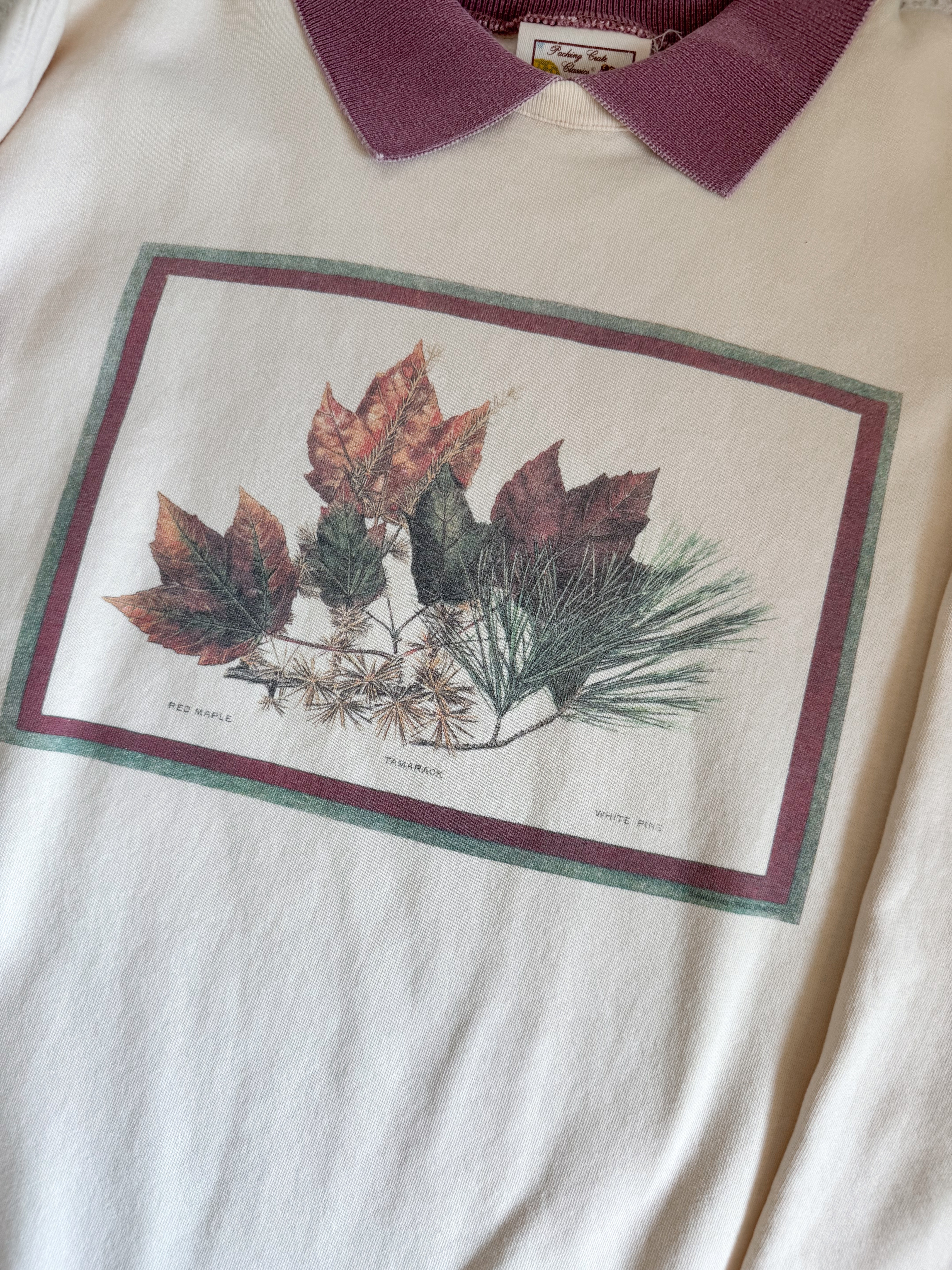The Creamy Maple Collared Crewneck (L)