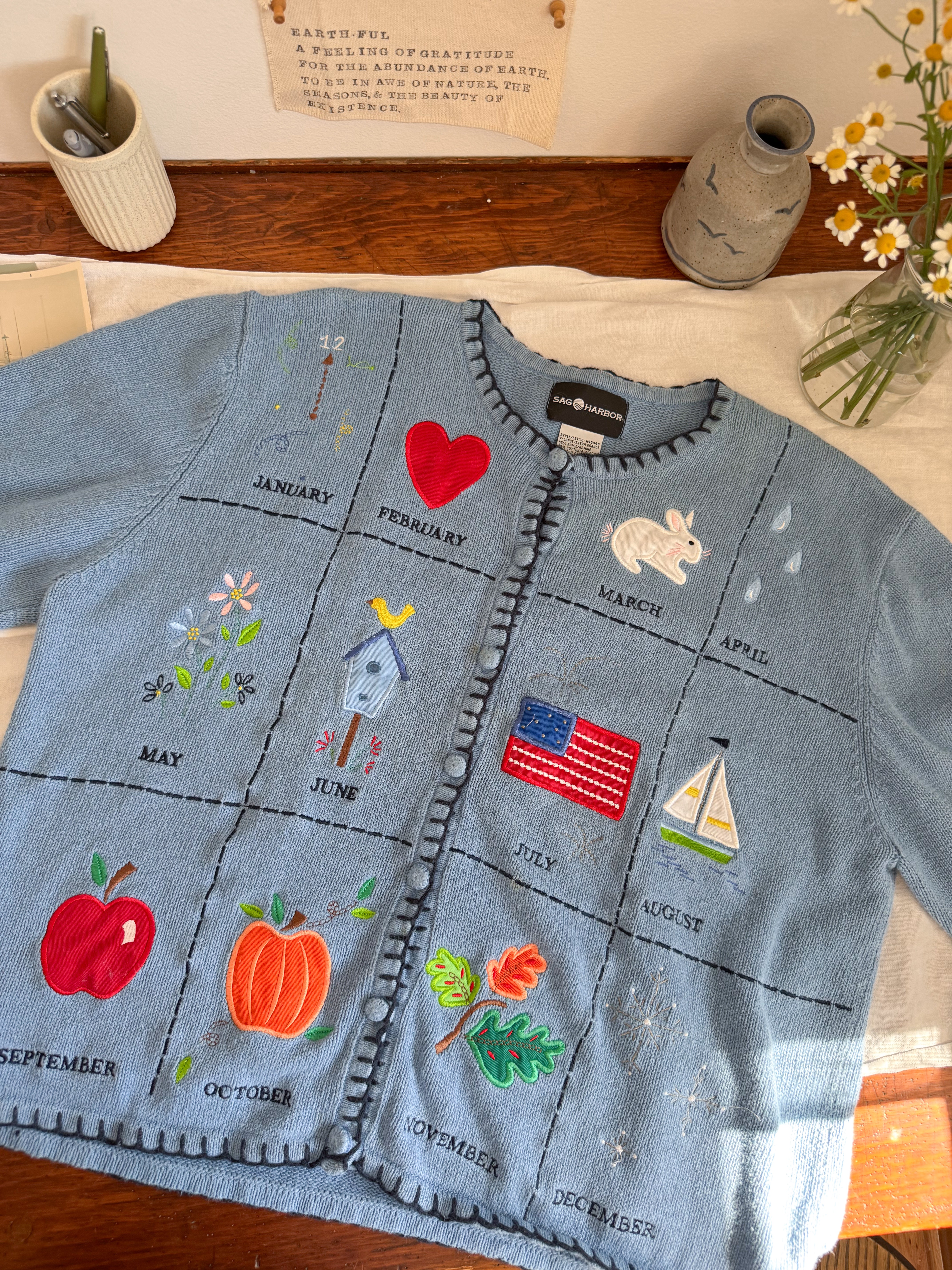 The Calendar Year Cardigan (XL)
