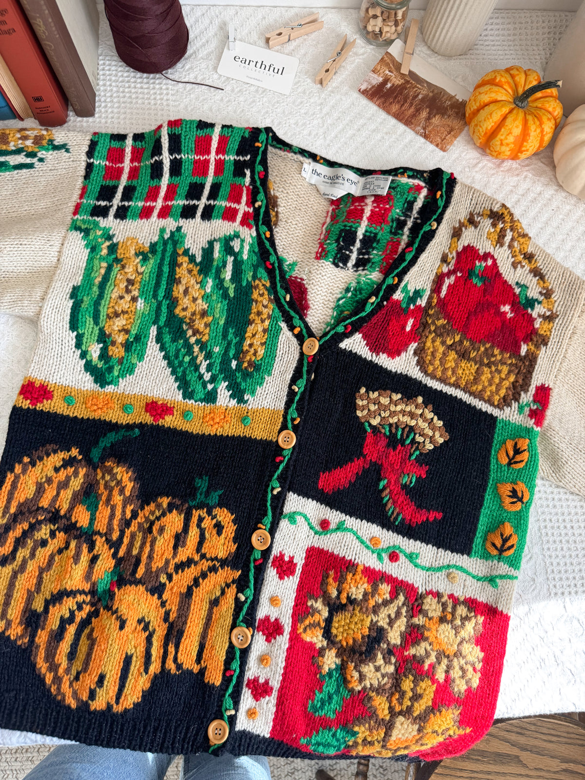 The Fall Harvest Cardigan (L)