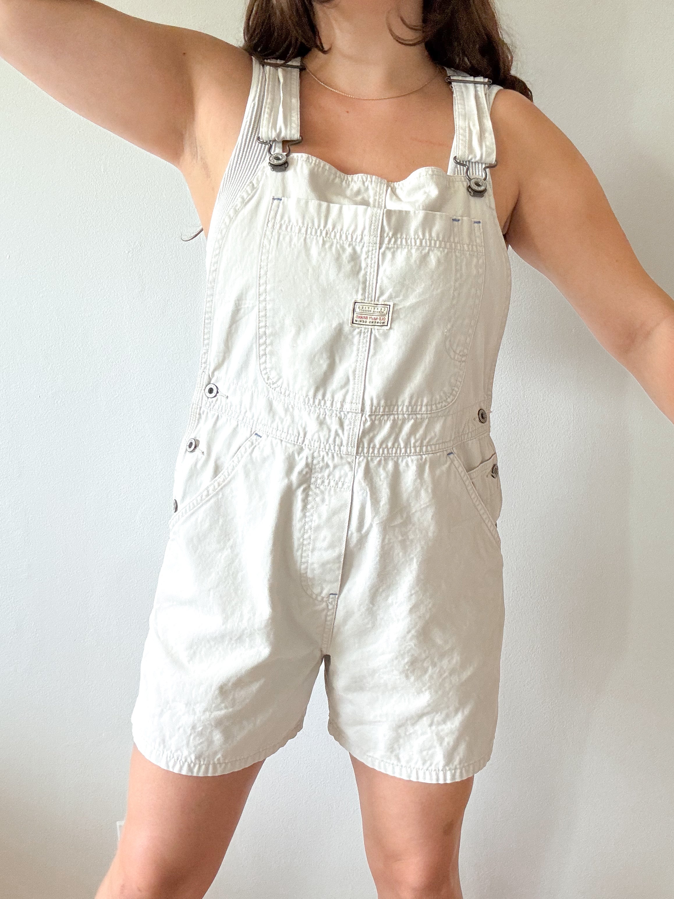 The Creamy Old Navy Shortalls (M)