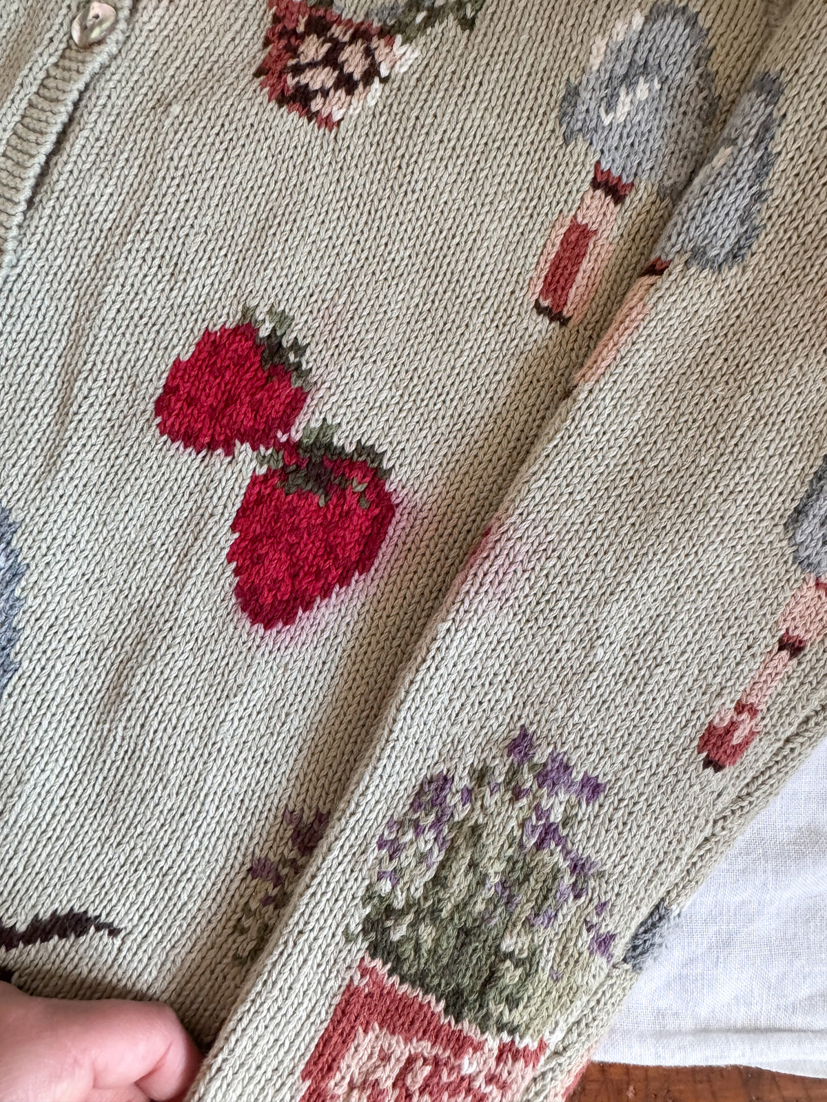 The Strawberry Garden Cardigan (S)