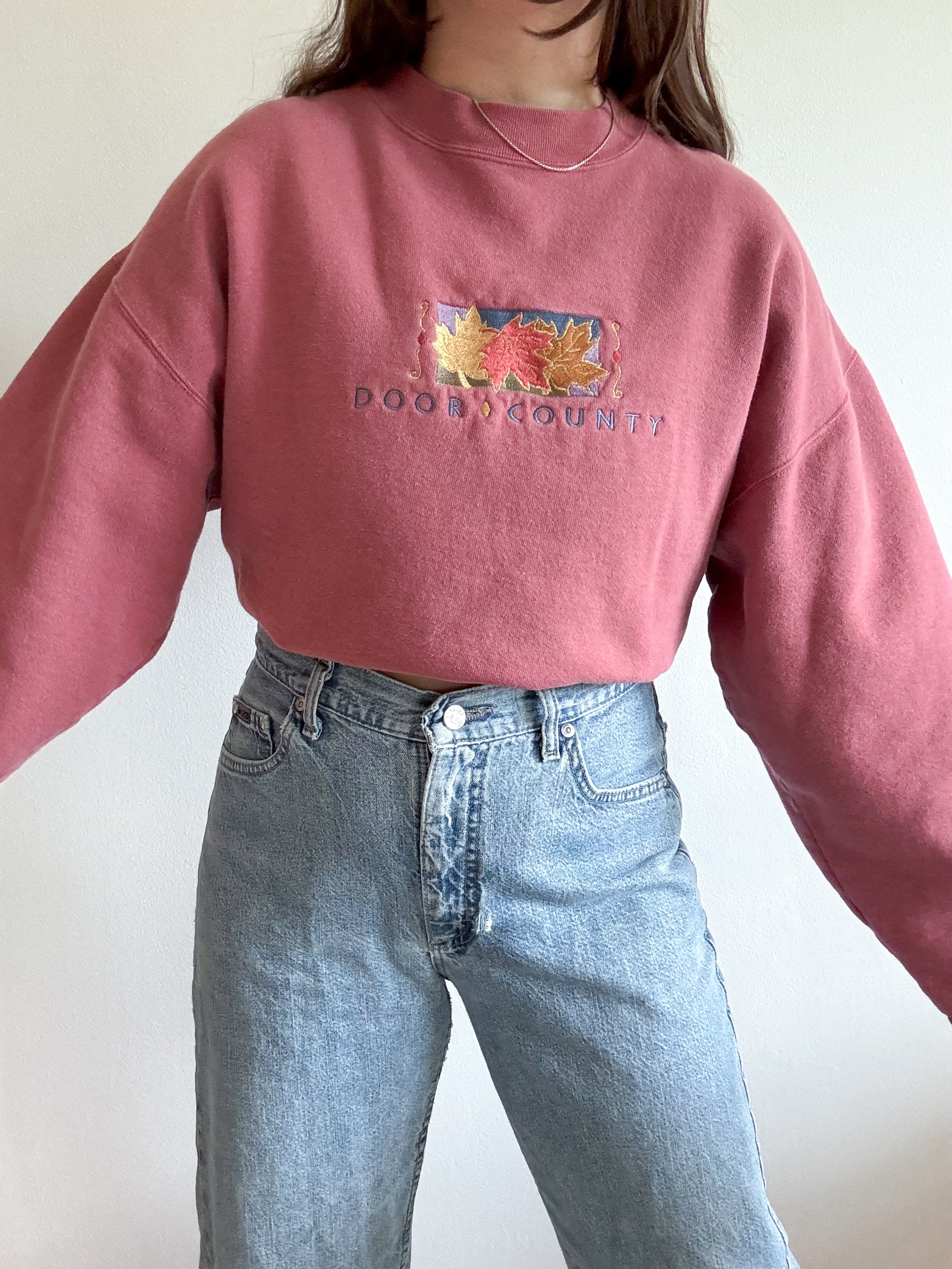 The Door County Leaf Crewneck (L)