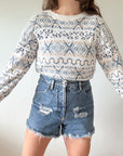 The Blue & Beige Sweater (S)