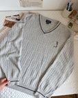 The Cozy Grey Golf Sweater (L)