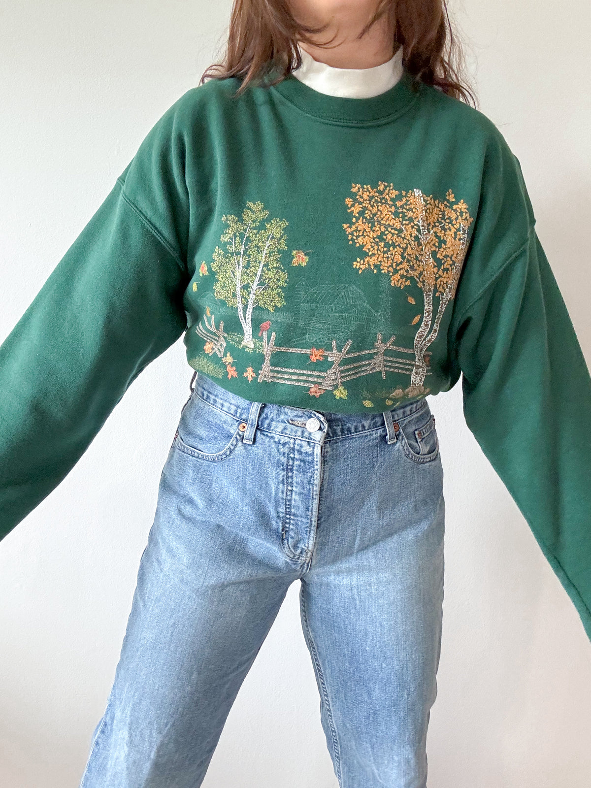 The Autumn Scene Granny Crewneck (XL)