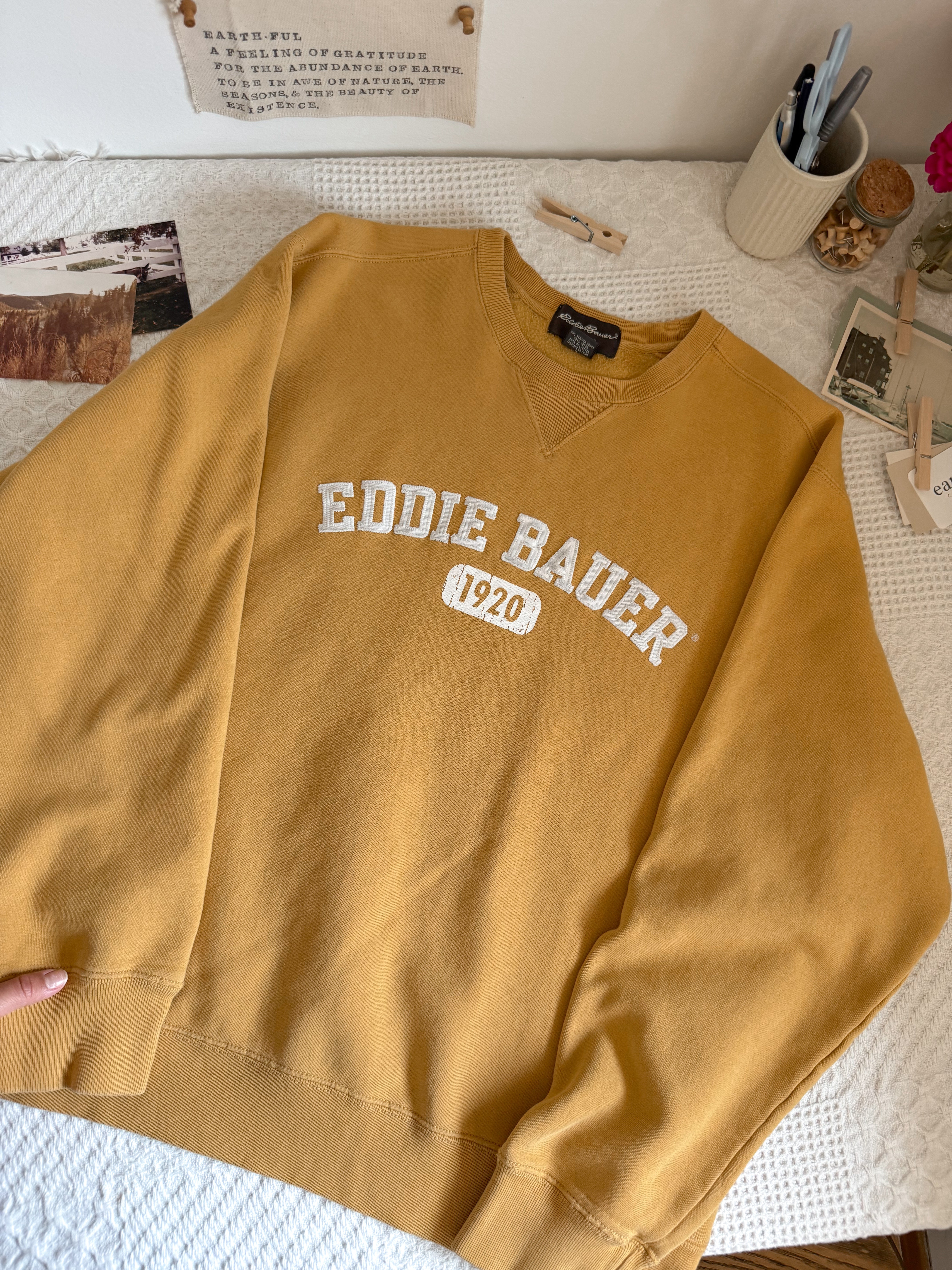 The Mustard Yellow Eddie Crewneck (L)