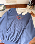 The Cherry Heart Collared Crewneck (XXL)