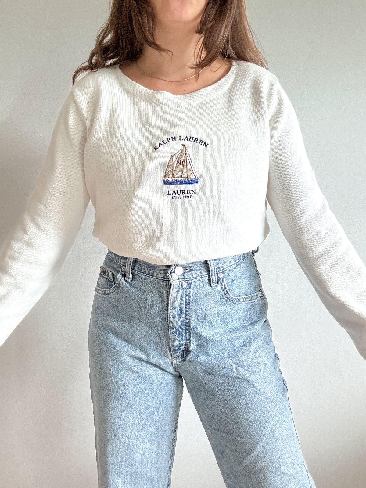 The RL Sailboat Sweater (XL)