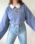 The Cherry Heart Collared Crewneck (XXL)