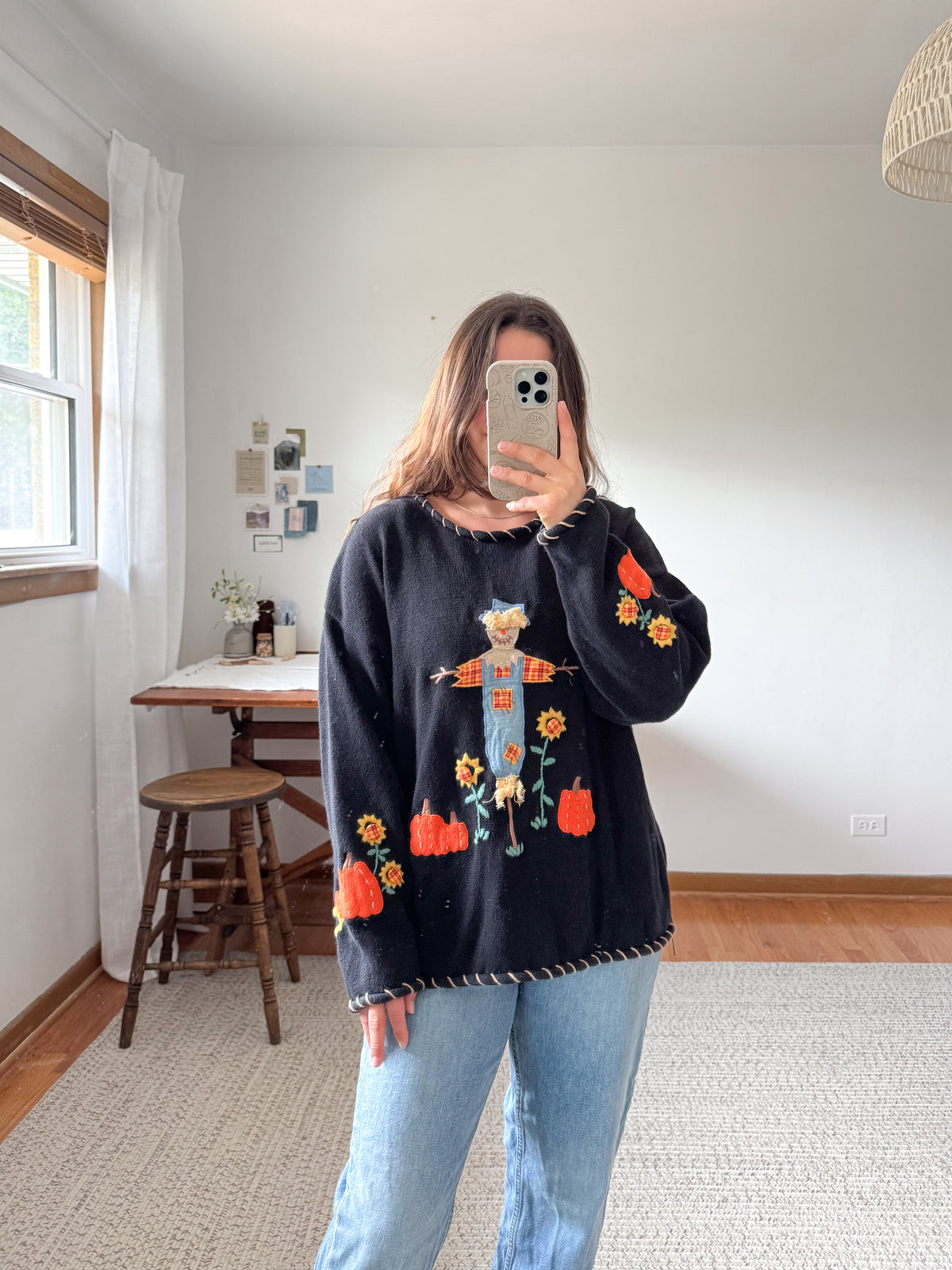 The September Scarecrow Sweater (L)