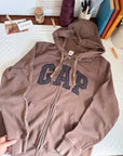 The Mocha Gap Hooded Zip Up (L)