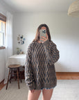 The Woven Neutral Sweater (XXL)
