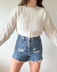 The Multi Texture Creamy Sweater (L)