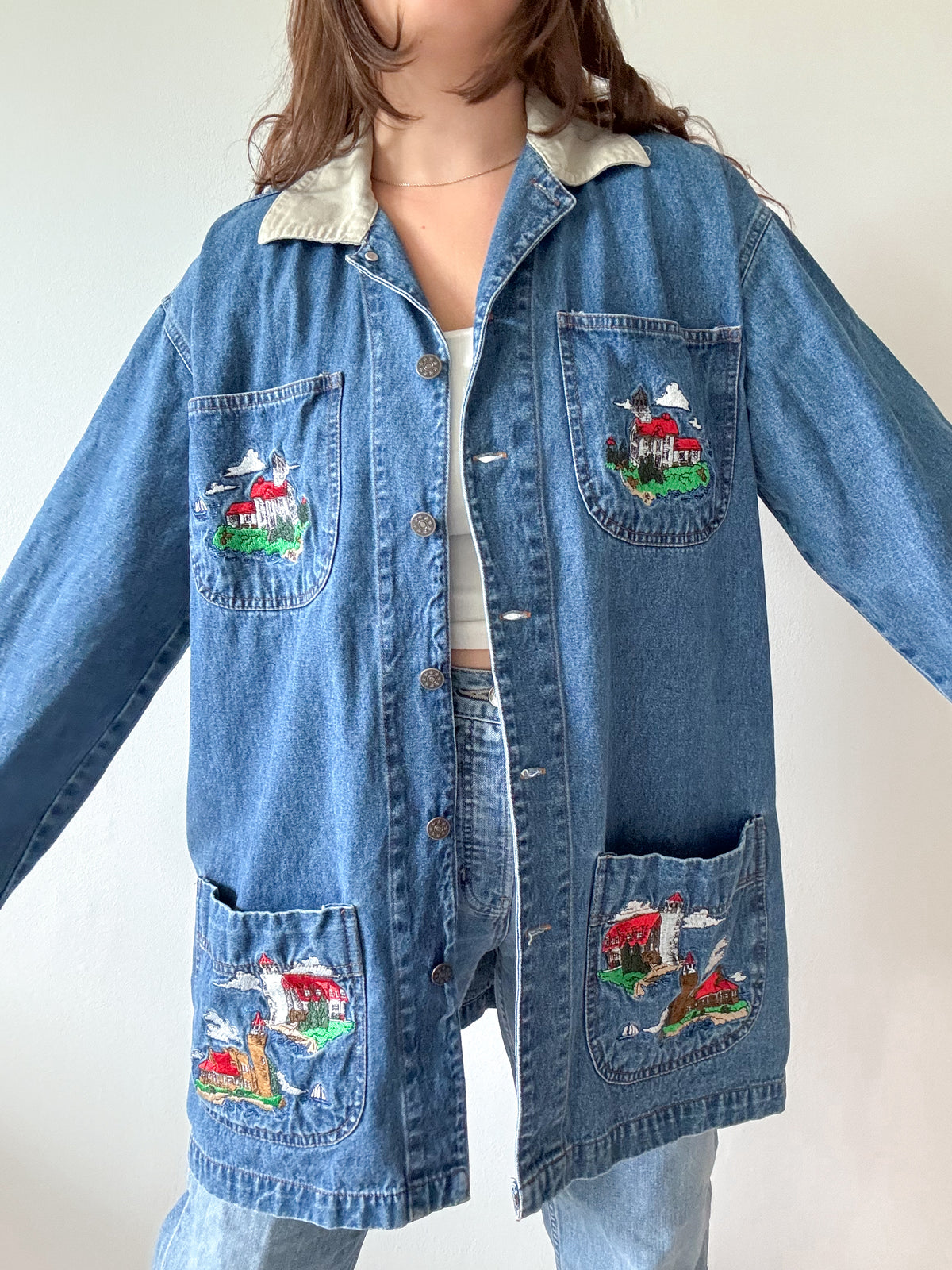 The Realistic Lighthouse Denim Jacket (L)