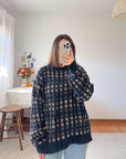 The Navy Squares Sweater (L)