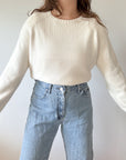 The Butter Yellow Bean Sweater (L)