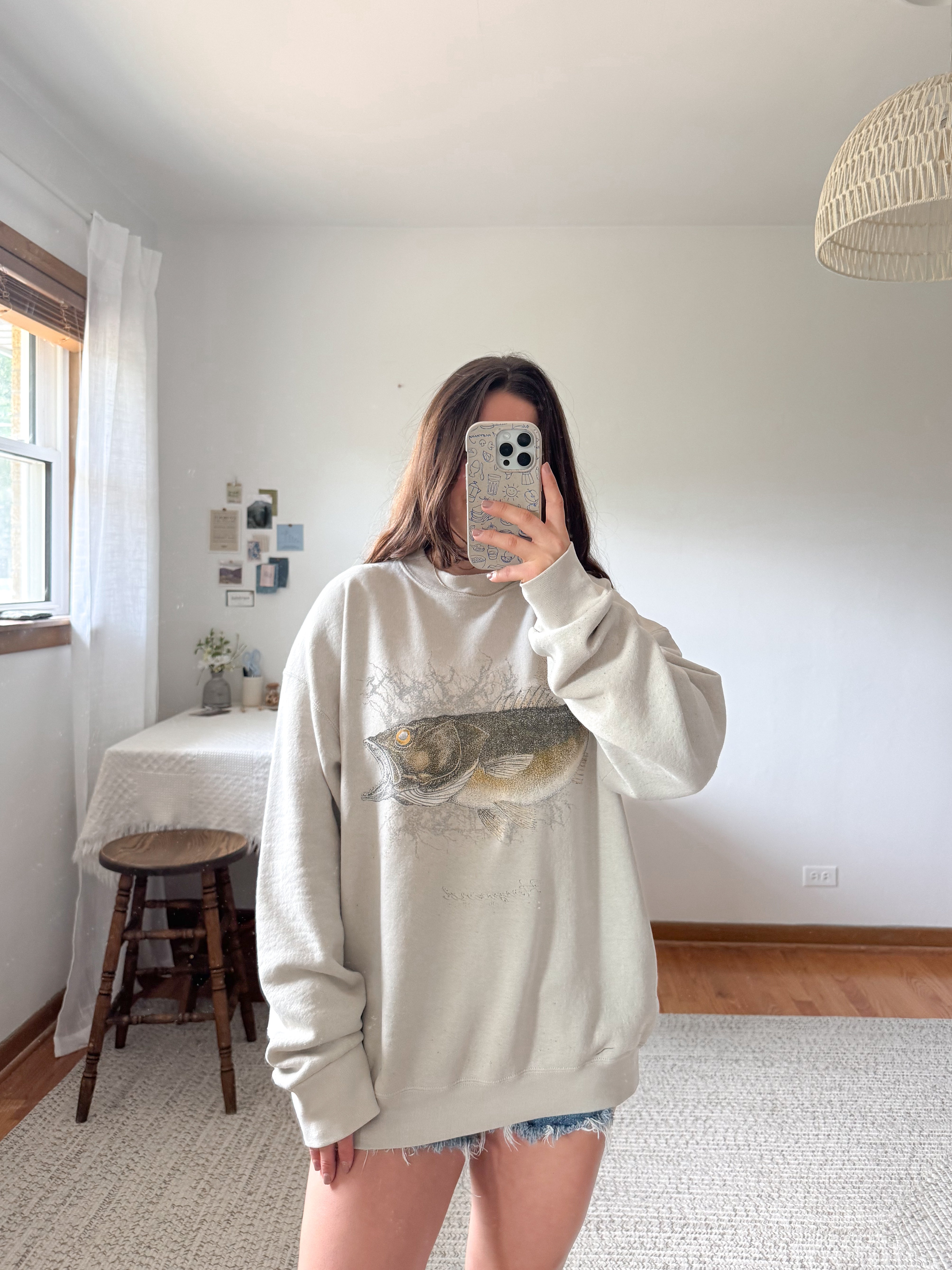 The Faded Fish Crewneck (XL)