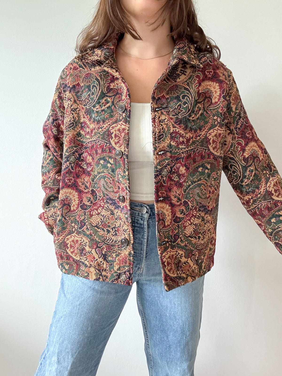 The Autumnal Paisley Tapestry Jacket (M)